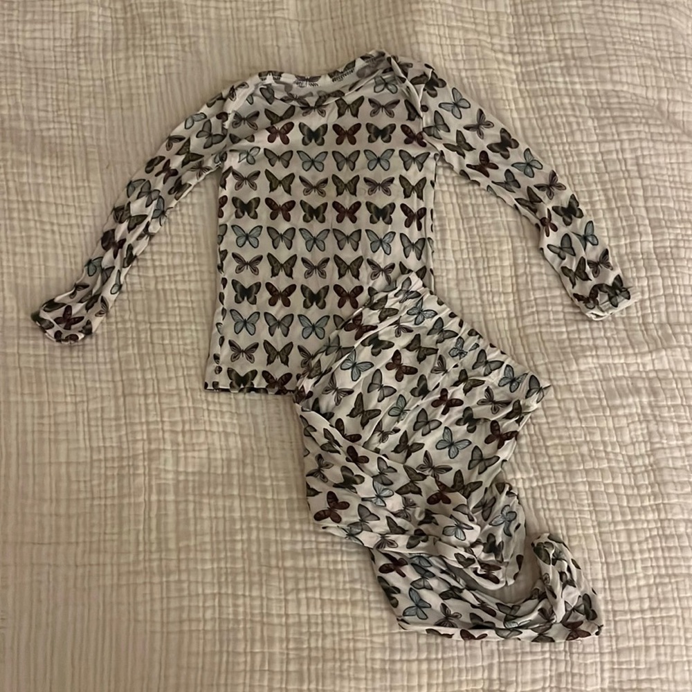 NWOT Solly Baby 3-6 month 2 piece footie PJs